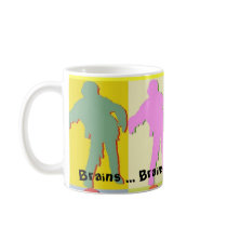 Four Zombies Andy Warhol Style Coffee Mugs