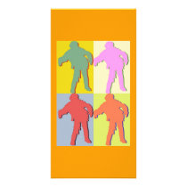 Four Zombies Andy Warhol Style Personalized Photo Card