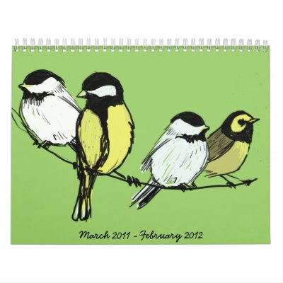 2011 calendar february and march. fourcalling-birds, March 2011