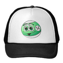 Fourteen Pool Ball Cartoon Hat