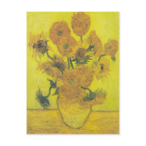 Fourteen Sunflowers in a Vase Post Cards