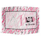 8.5x11 - A binder featuring a background of pink and black scribbles. Sheer center section outlined in black. Front features an illustration of a zebra print and pink crayon. Text on crayon reads "Fourth Grade Teacher." Personalize the text on front and spine. 8.5x11 - A binder featuring a background of pink and black scribbles. Sheer center section outlined in black. Front features an illustration of a zebra print and pink crayon. Text on crayon reads "Fourth Grade Teacher." Personalize the text on front and spine.