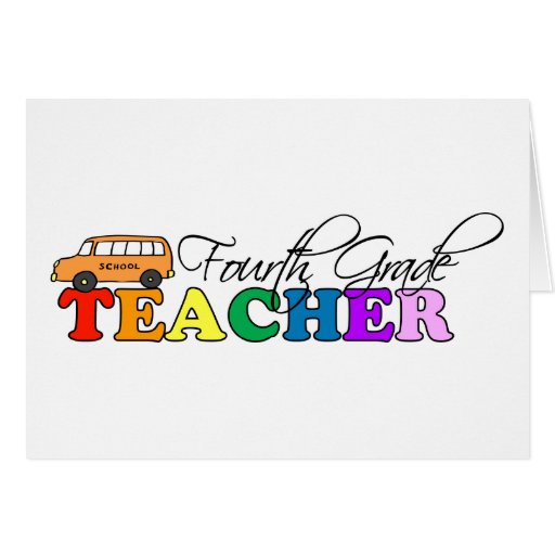 Fourth Grade Teacher Greeting Card