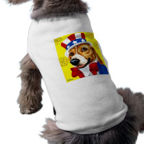 Fourth of July Beagle Dog Shirt