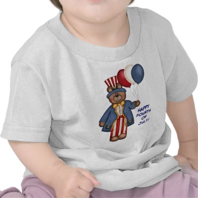 Fourth Of July Bear T-shirt