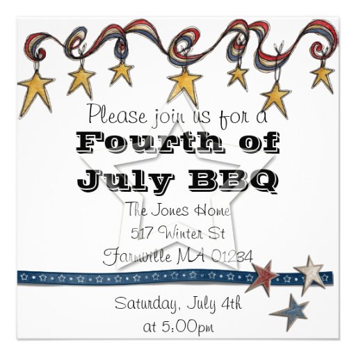 Fourth of July Invite