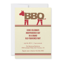 Fourth of July Modern BBQ Invitation