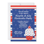 Fourth of July Party Invitation by SoCalTeeShirts Fourth of July Party Invitation by SoCalTeeShirts