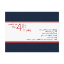 Fourth of July Party Invitation Postcard by CSKidsOccasions Fourth of July Party Invitation Postcard