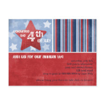 Fourth of July Party Invitation Postcard by CSKidsOccasions Fourth of July Party Invitation Postcard