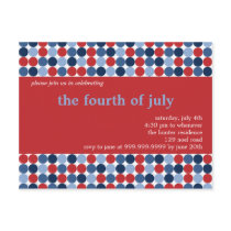 Fourth of July Party Invitation Postcard by CSKidsOccasions Fourth of July Party Invitation Postcard
