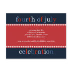 Fourth of July Party Invitation Postcard by CSKidsOccasions Fourth of July Party Invitation Postcard by CSKidsOccasions
