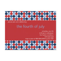 Fourth of July Party Invitation Postcard by CSKidsOccasions Fourth of July Party Invitation Postcard