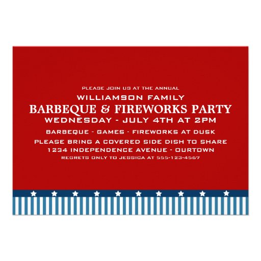 Fourth of July Party Invitations