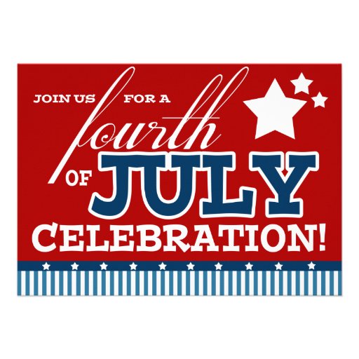 Fourth of July Party Invitations