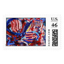 Fourth of July postage by daysrays Fourth of July postage