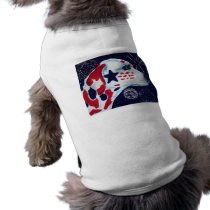Fourth of July Star Spangled Dalmatian Doggie Tshirt