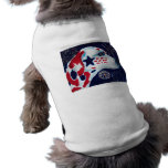 Fourth of July Star Spangled Dalmatian Doggie Tshirt