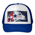 Fourth of July Star Spangled Dalmatian Mesh Hats