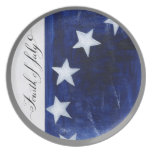 Fourth of July Starry Field Plate