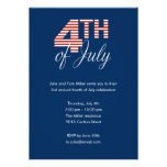 Fourth of July Stripes Party Invitation