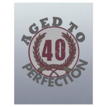 Fourty  and aged to Perfection Birthday Personalized Flyer