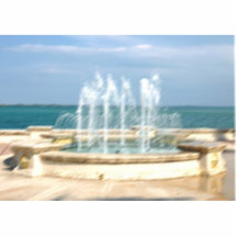 Foutain river sky water coral blur lighten cut outs