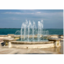 Foutain river sky water coral sketch blur photo sculpture