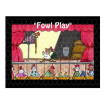 Fowl Play Chicken Rapunzel Post Cards