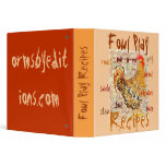 Fowl Play, Poultry Recipes, binder