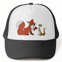 Fox and Weasel Talk Hats