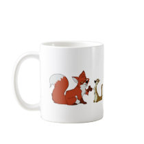 Fox and Weasel Talk Coffee Mug