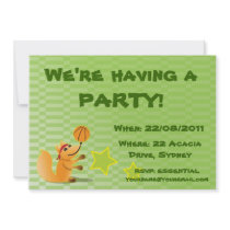 Fox Basketball Invitation to my party