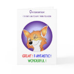 fox birthday humor too cards