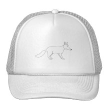 Fox. blanco gorros  