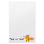 Fox cartoon stationery design