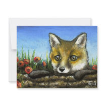 Fox cub invitations by tanyabond Fox cub invitations