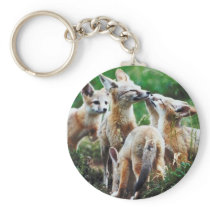 Fox Cubs Keychain