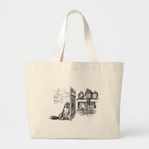 Fox Eavesdropping on Chickens Tote Bags
