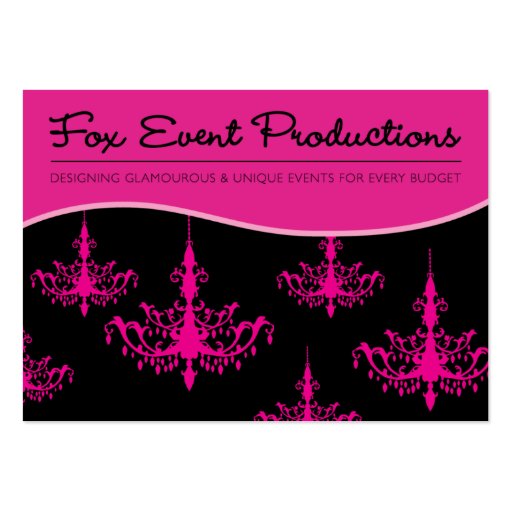 Fox Event Productions Business Cards (front side)