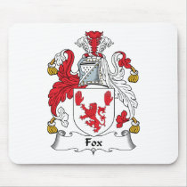 Fox Family Crest mousepads by coatsofarms Fox Family Crest mousepads