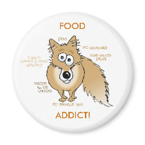 fox, FOOD ADDICT! Fridge Magnets