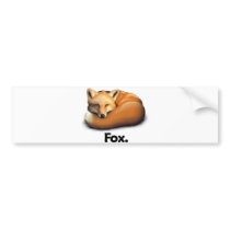 Fox Fox. bumper stickers