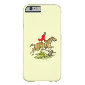 Fox Hunt Jumper Hunter Horse Riding Custom Color Barely There iPhone 6 Case