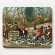 Fox Hunting 1 Mousepads
