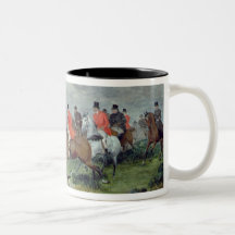 Fox Hunting in Surrey, 19th century Coffee Mugs