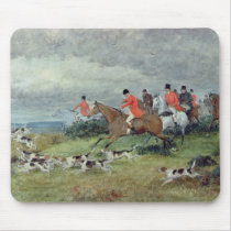 Fox Hunting in Surrey, 19th century Mousepad