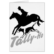 Fox Hunting Tally-Ho Greeting Card