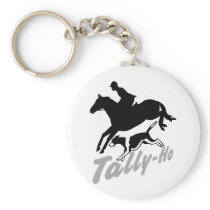 Fox Hunting Tally-Ho Keychains