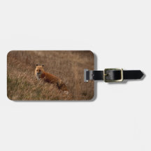 Fox in the Grass Travel Bag Tag